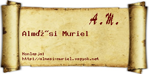 Almási Muriel névjegykártya